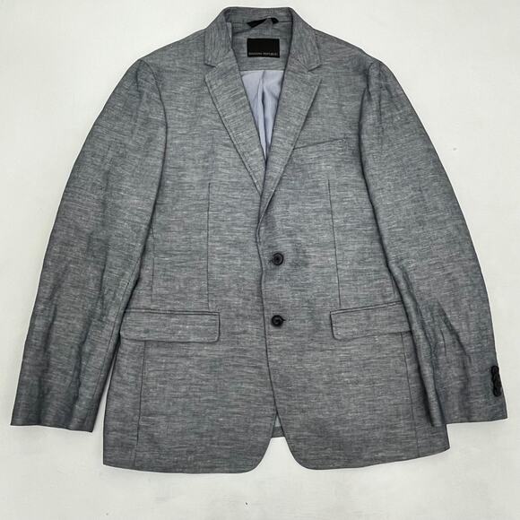 Banana Republic Other - Banana Republic Mens Blazer Jacket Gray 2-Button Single Breasted Long‎ Sleeve